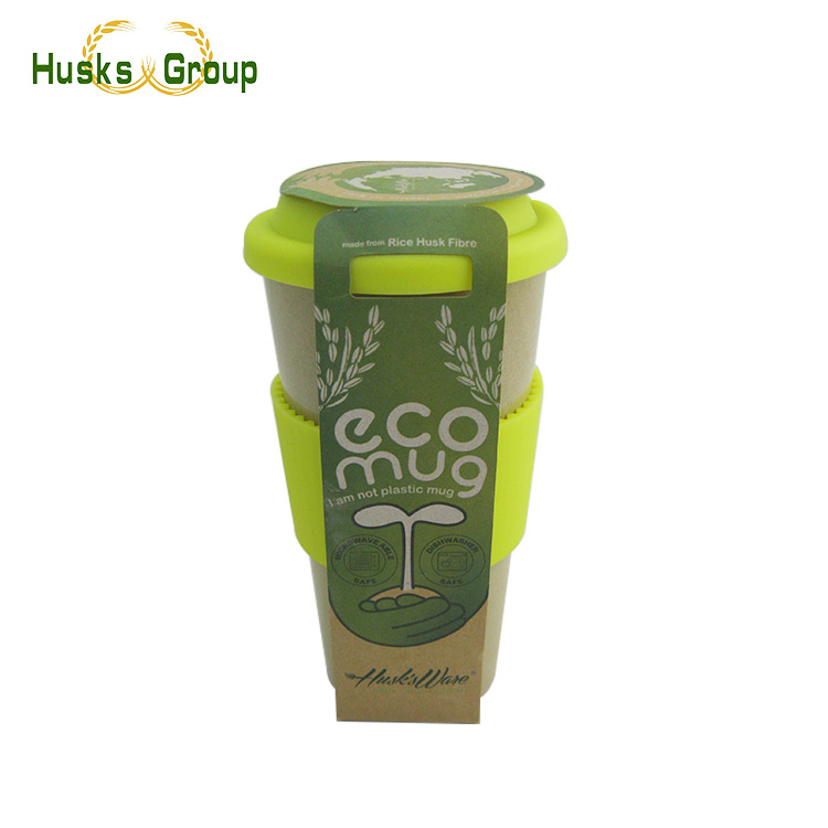 Eco Pretty Travel Rice Husks Fiber Coffee Mug