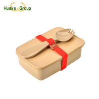 BPA Free No Plasticizer Rice Husk Fiber Lunch Box